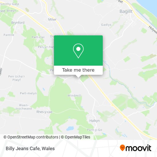 Billy Jeans Cafe map