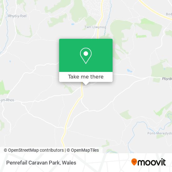 Penrefail Caravan Park map