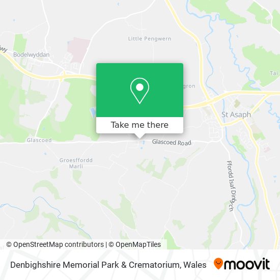 Denbighshire Memorial Park & Crematorium map