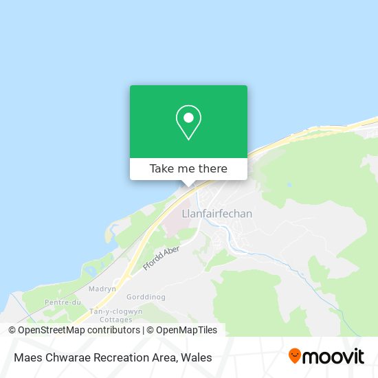 Maes Chwarae Recreation Area map