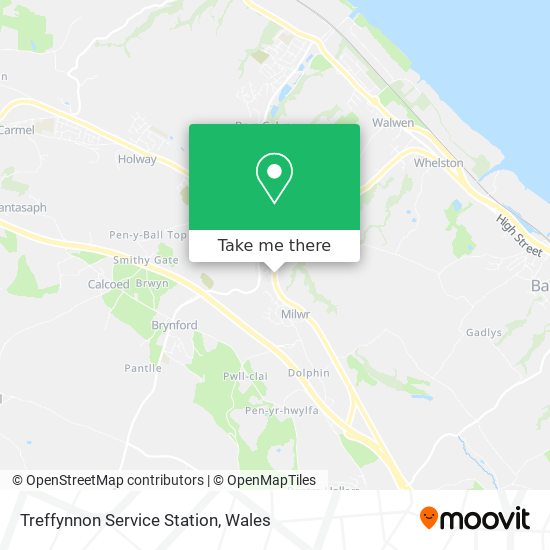 Treffynnon Service Station map