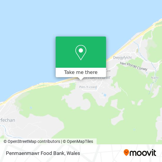 Penmaenmawr Food Bank map