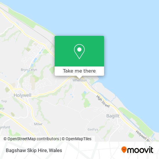 Bagshaw Skip Hire map