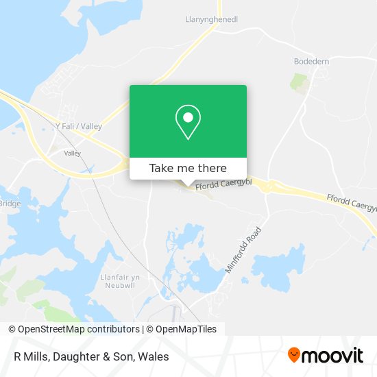 R Mills, Daughter & Son map