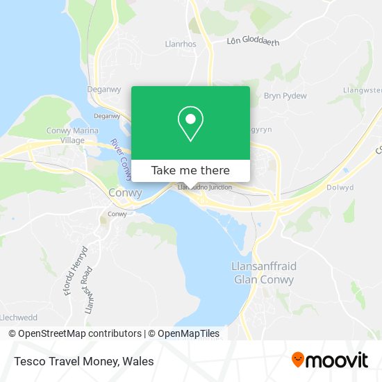 Tesco Travel Money map