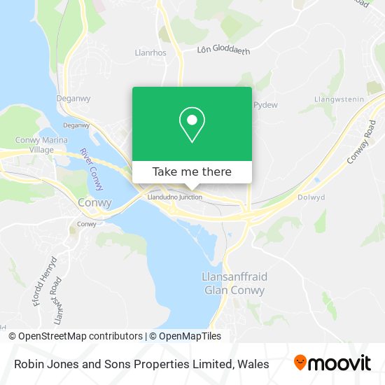 Robin Jones and Sons Properties Limited map