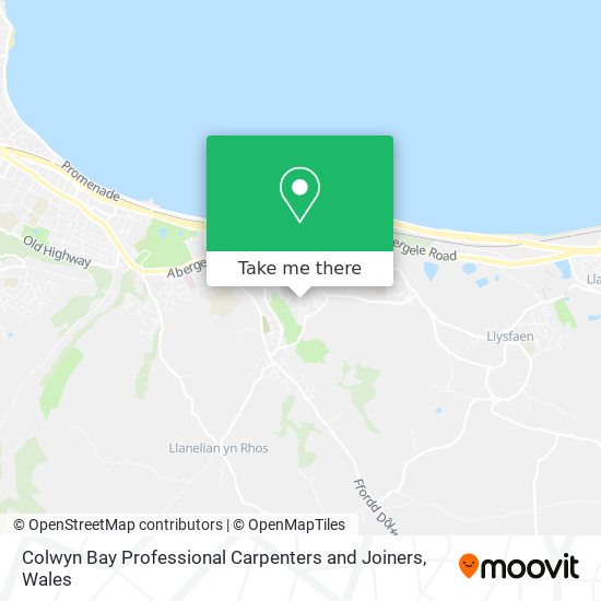 Colwyn Bay Professional Carpenters and Joiners map