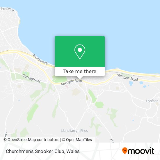 Churchmen's Snooker Club map