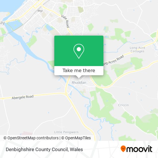 Denbighshire County Council map