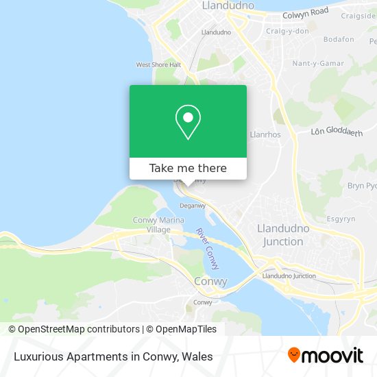 Luxurious Apartments in Conwy map