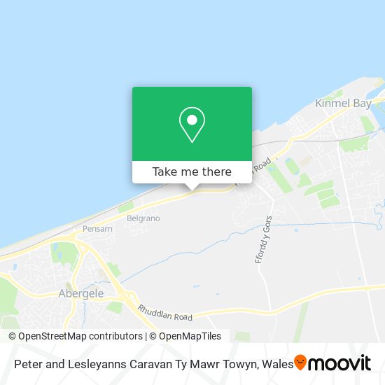 Peter and Lesleyanns Caravan Ty Mawr Towyn map
