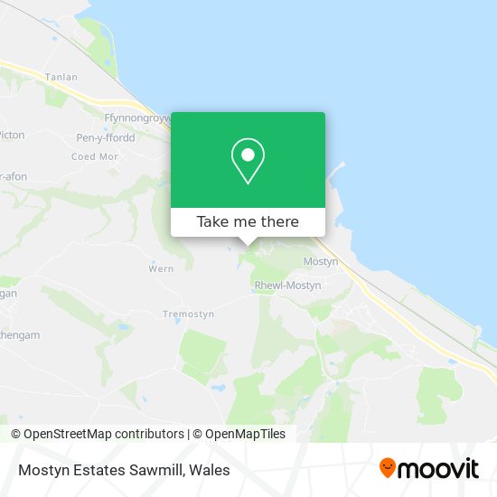 Mostyn Estates Sawmill map