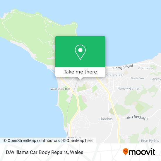 D.Williams Car Body Repairs map