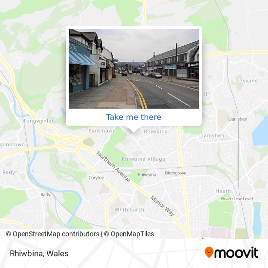 Map Of Rhiwbina Cardiff How To Get To Rhiwbina In Cardiff By Train Or Bus?