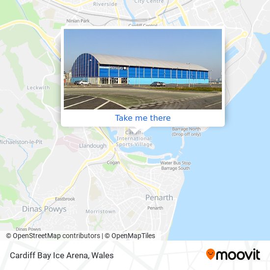Cardiff Bay Ice Arena map
