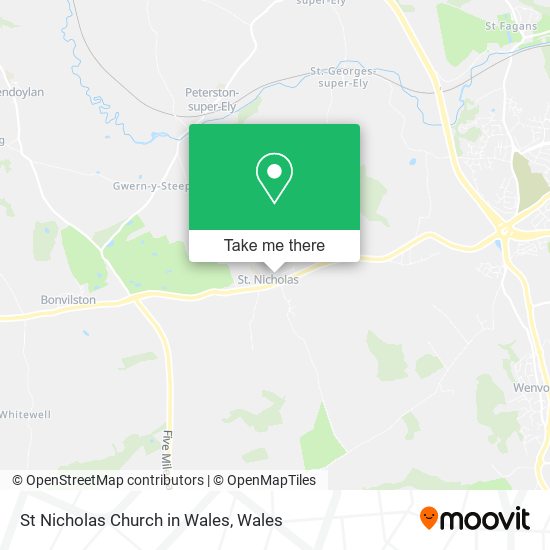 St Nicholas Church in Wales map