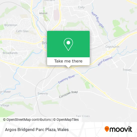 Argos Bridgend Parc Plaza map