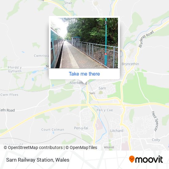 Sarn Railway Station map