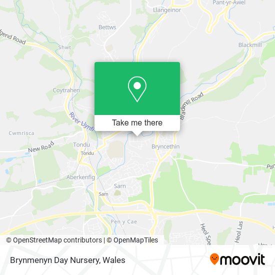 Brynmenyn Day Nursery map