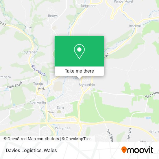 Davies Logistics map
