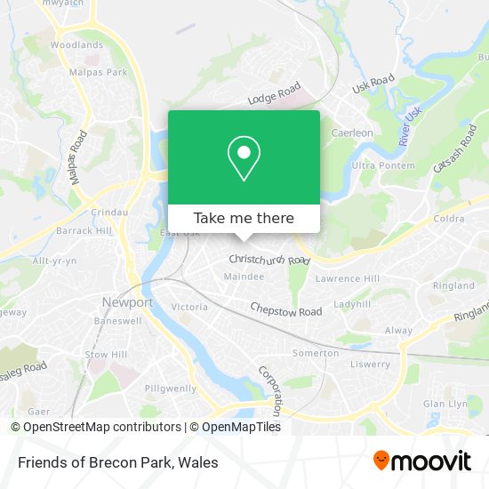Friends of Brecon Park map