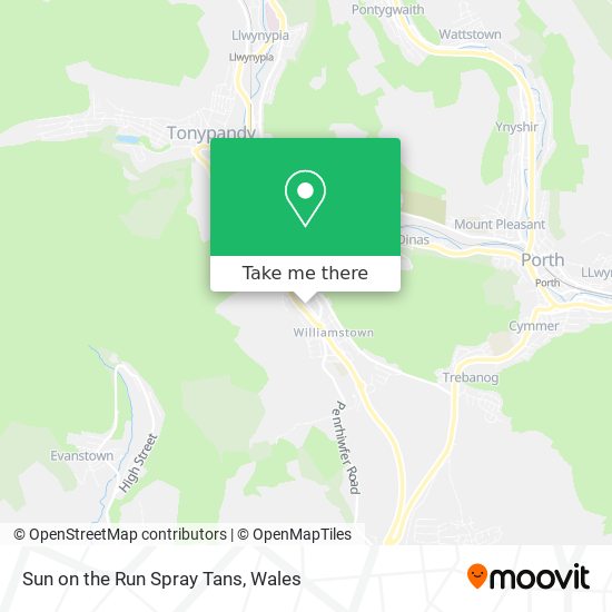 Sun on the Run Spray Tans map