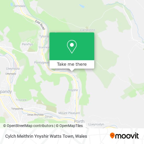 Cylch Meithrin Ynyshir Watts Town map