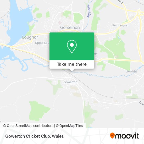 Gowerton Cricket Club map