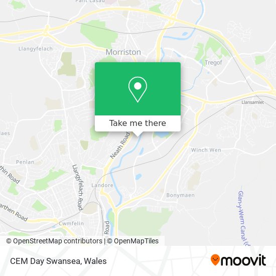 CEM Day Swansea map