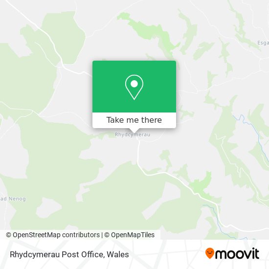 Rhydcymerau Post Office map