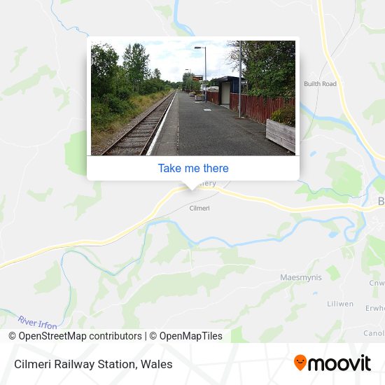 Cilmeri Railway Station map