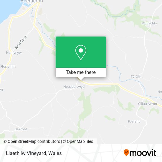 Llaethliw Vineyard map