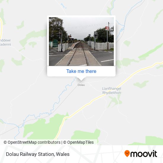 Dolau Railway Station map