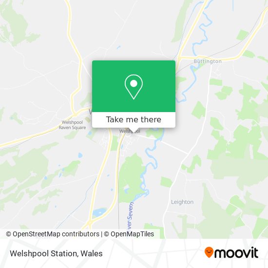 Welshpool Station map