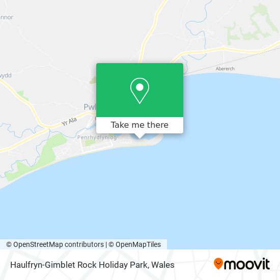 Haulfryn-Gimblet Rock Holiday Park map