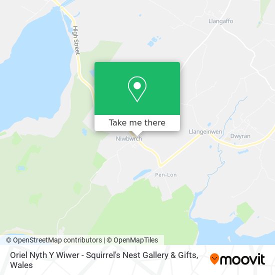 Oriel Nyth Y Wiwer - Squirrel's Nest Gallery & Gifts map