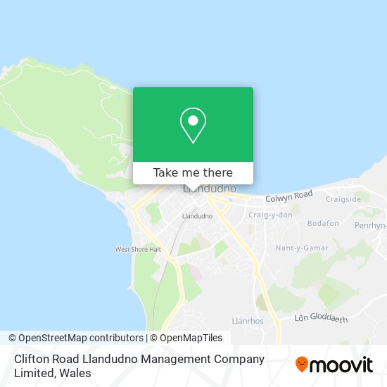 Clifton Road Llandudno Management Company Limited map