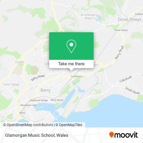 Glamorgan Music School map
