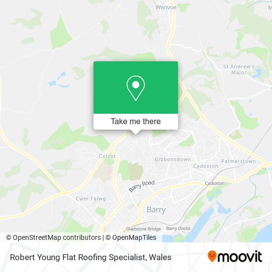 Robert Young Flat Roofing Specialist map