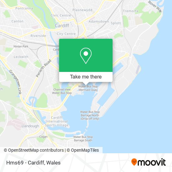 Hms69 - Cardiff map