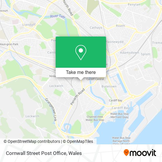 Cornwall Street Post Office map