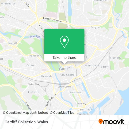 Cardiff Collection map