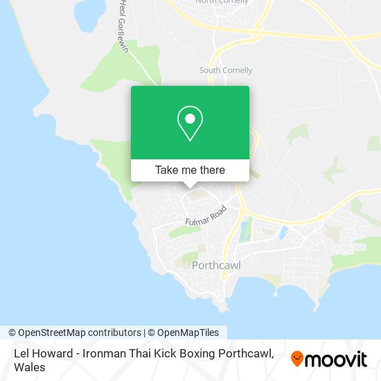 Lel Howard - Ironman Thai Kick Boxing Porthcawl map
