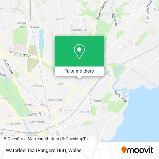 Waterloo Tea (Rangers Hut) map