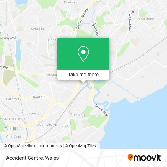 Accident Centre map