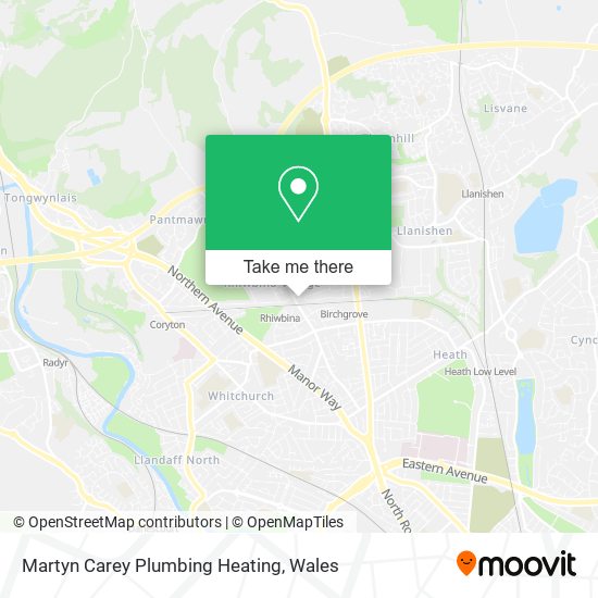 Martyn Carey Plumbing Heating map
