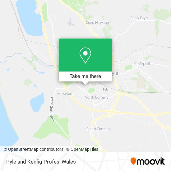 Pyle and Kenfig Profes map