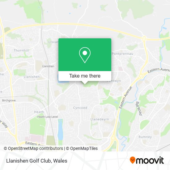 Llanishen Golf Club map
