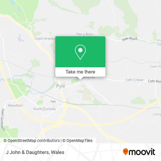 J John & Daughters map
