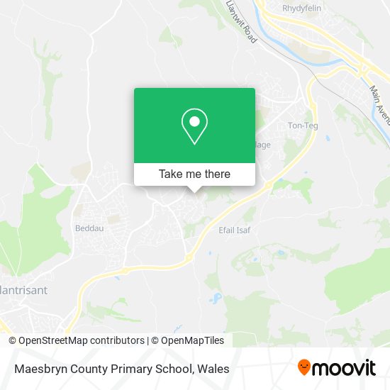 Maesbryn County Primary School map